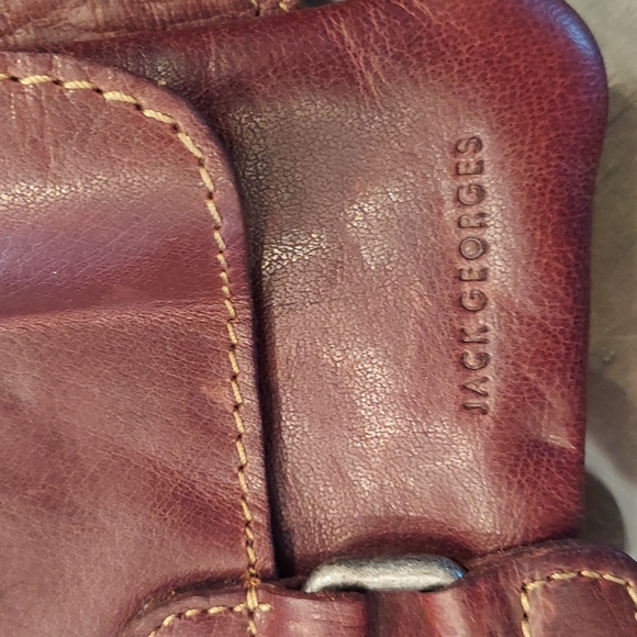 Jack Georges Leather Waist Pouch - Picture 3 of 13